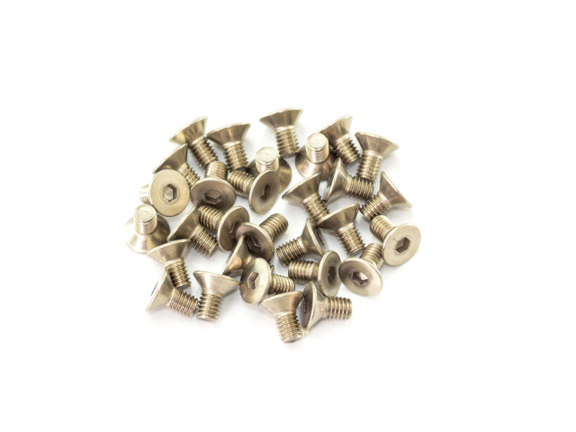 INFINITY - M3x6mm TITANIUM FLAT HEAD SCREW (30pcs)