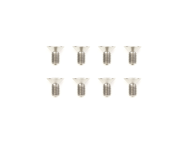 M3x6mm MC TITANIUM FLAT HEAD SCREW (8pcs)