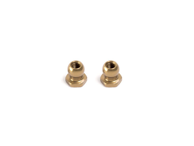 <F008> アルミボールエンド M2.5x4.3mm（2個）