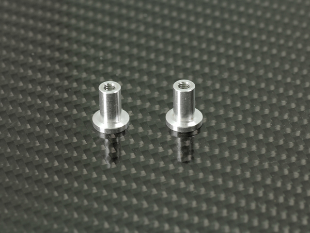 <F018> アルミステアリングポスト（シルバー/2個）