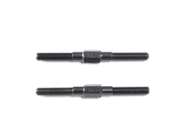 <F020> アルミターンバックル M3x36mm（ブラック/2本）