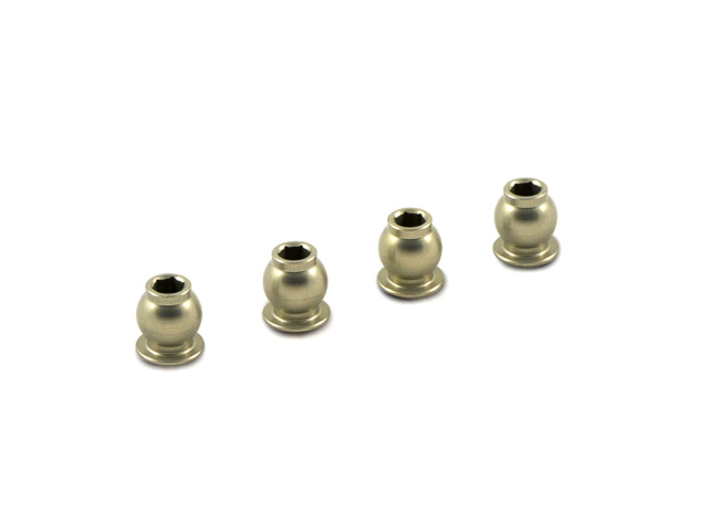 <R0057> 座付きボール 5.8mm（アルミ）4個