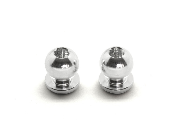<R0129B> 座付きボール 7.8mm （アルミ） 2個