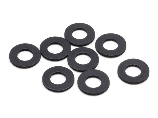 SMJ - RUBBER BODY MOUNT SPACER M (6x12x1.0mm/8pcs)