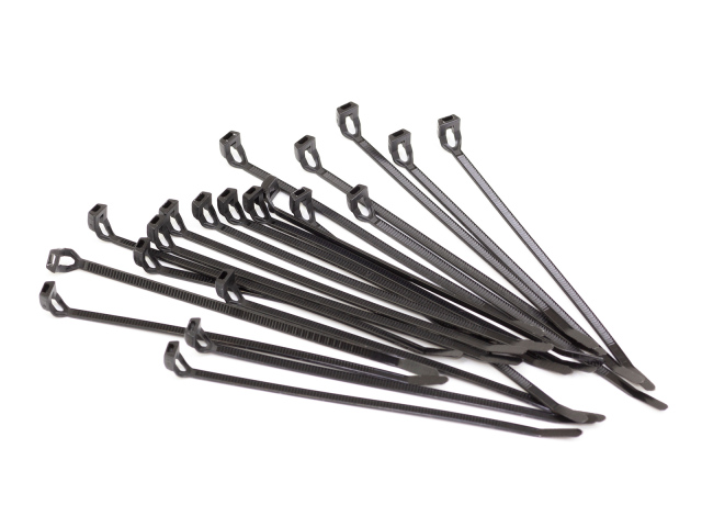 <SMJ1600> ローヘッドナイロンタイラップ（20本/黒）