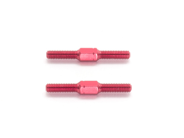 <T056> アルミターンバックル M3x25mm（レッド/2本）