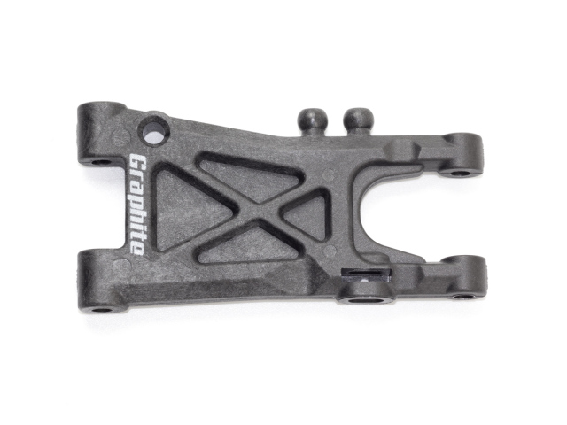 <T165-SH> リアPRSロアサスアーム（グラファイト/スーパーハード）