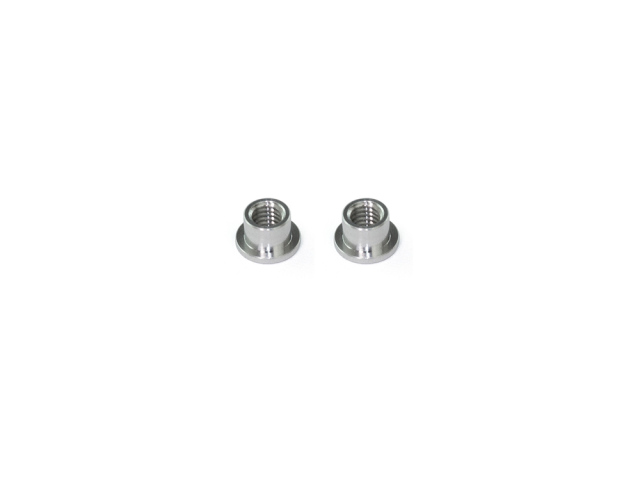 <T195> アルミフランジカラー M3x4x3.3mm（シルバー/2個）