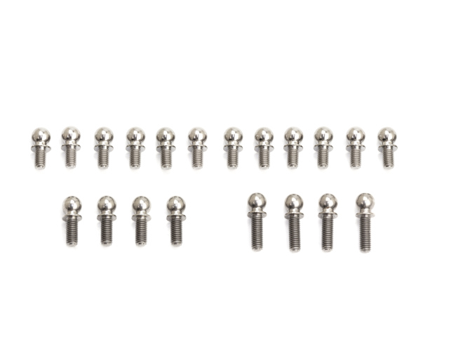 <T335> チタンボールエンド4.9mmセット（IF14-2チームエディション/20pcs)