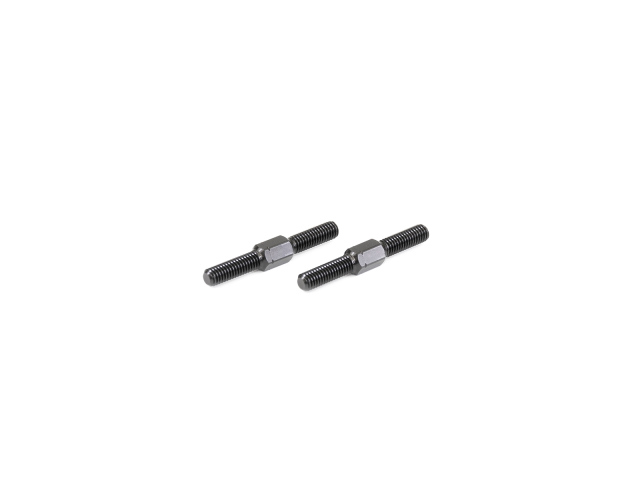 <TS064> アルミターンバックル M3x25mm（ブラック/2個）