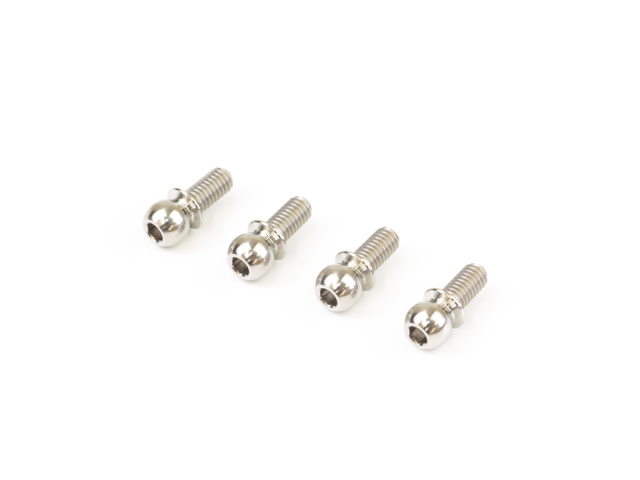 <TS148> 4.85mmチタンアッパーピボットボールスタッド（M3x6mm/4個）