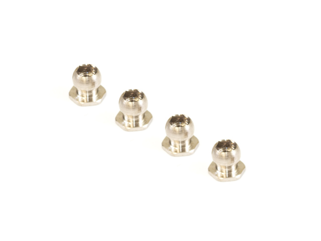 <TS150> ローマウントロアアームボール 4.9mm（-1mm/シルバー/4個）