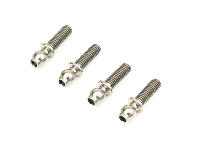 <TS166> 4.2mmチタンボールスタッド（M3x9mm/4個）
