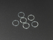 <A781005> アルミスペーサー8x10x0.5mm（シルバー/6個）