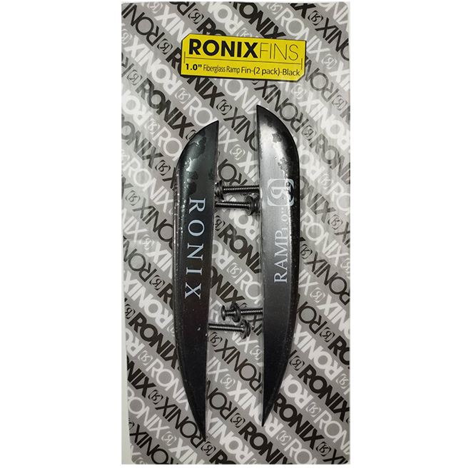 RONIX 1.0in Fiberglass Ramp Fin 2pack Black