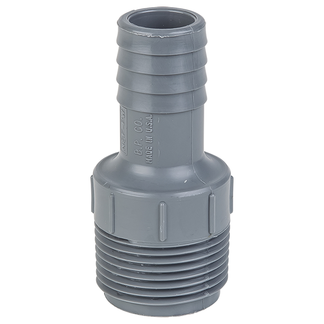 Eight.3 - 1 in. NPT port Thread To 3/4 in Barb Fitting