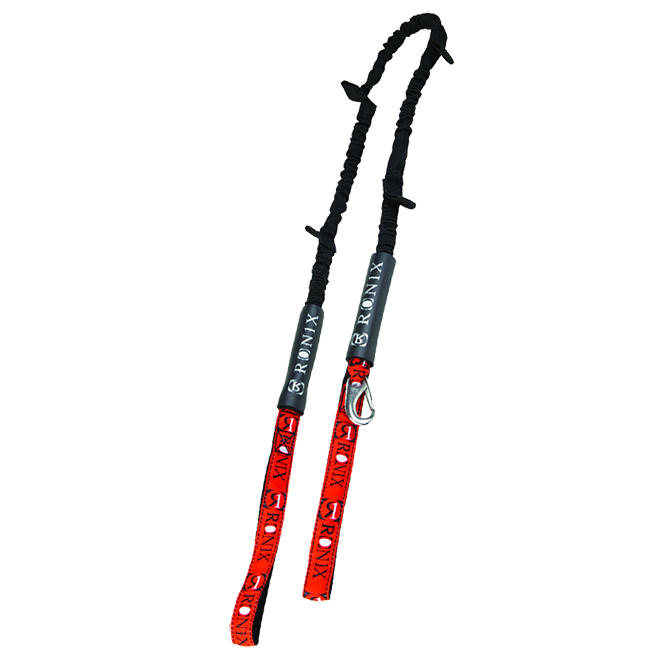 RONIX 6ft. Adjustable Webbing Bungee Boat Dock Tie - Black