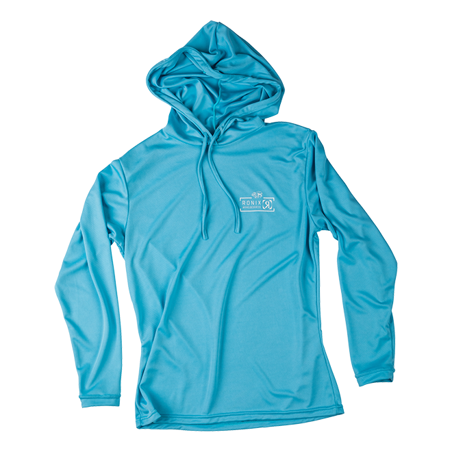 RONIX  Women's UV Shade Wick Dry Hoodie - Powder Blue