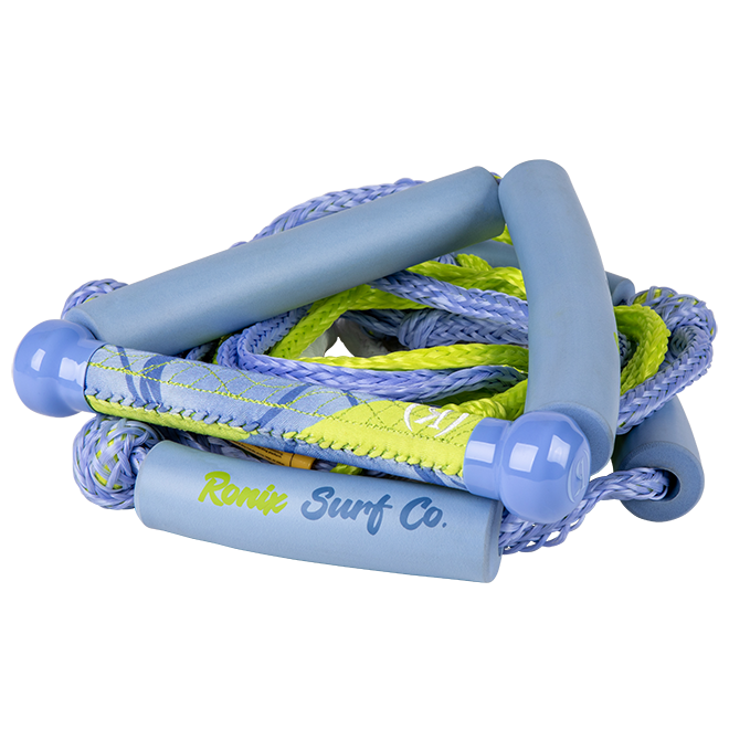 RONIX Women's Bungee Surf Rope w/10 in. Handle - 25ft. 4-Sect. Rope - Lavender