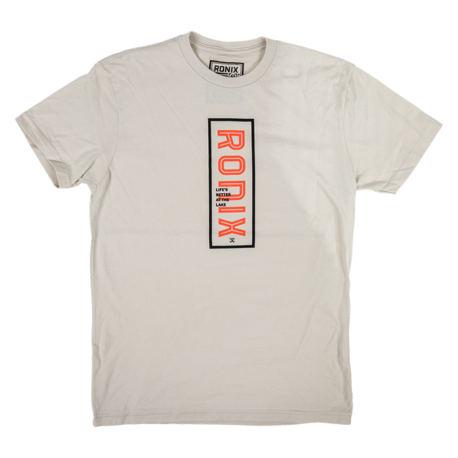 RONIX  Women's Lake - T-Shirt - Oatmeal / Neon Pink