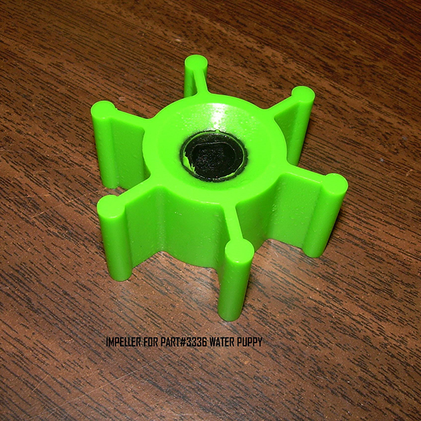 IMPELLER FOR WATER PUPPY( PART# 3336 ) LIME GREEN（O-ring付）