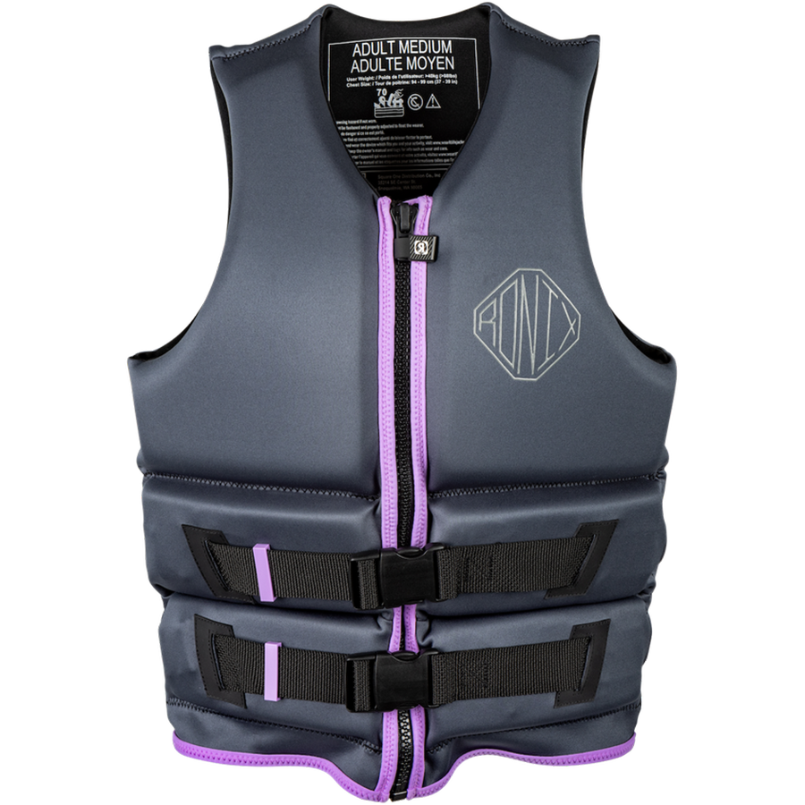 【CGA認証】RONIX   Avalon - Women's Yes  - L70 - US/CA CGA Life Vest  - Ash/Violet
