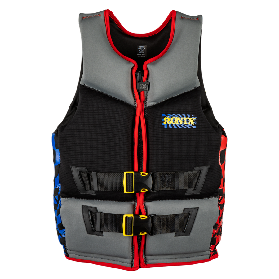 RONIX  Driver's Ed - Boy's Capella 3.0 - L70 - US/CA CGA Life Vest - Grey/Blk