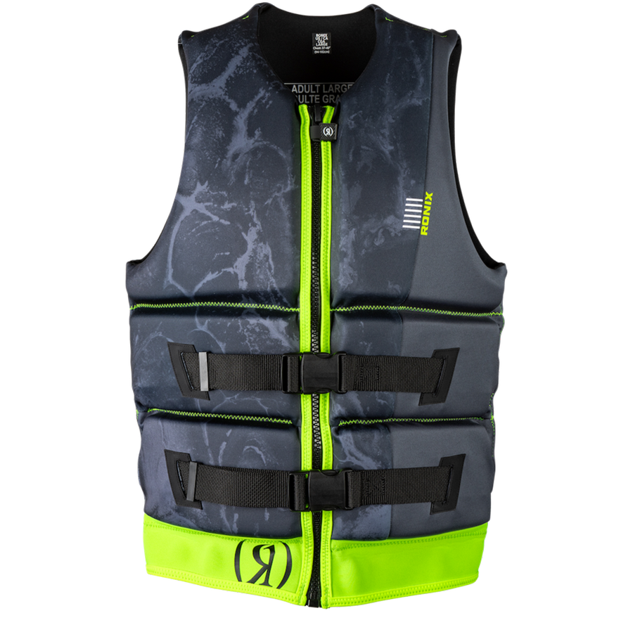 【CGA認証】RONIX   Dyno - Yes  - L70 - US/CA CGA Life Vest  - Black/Lime