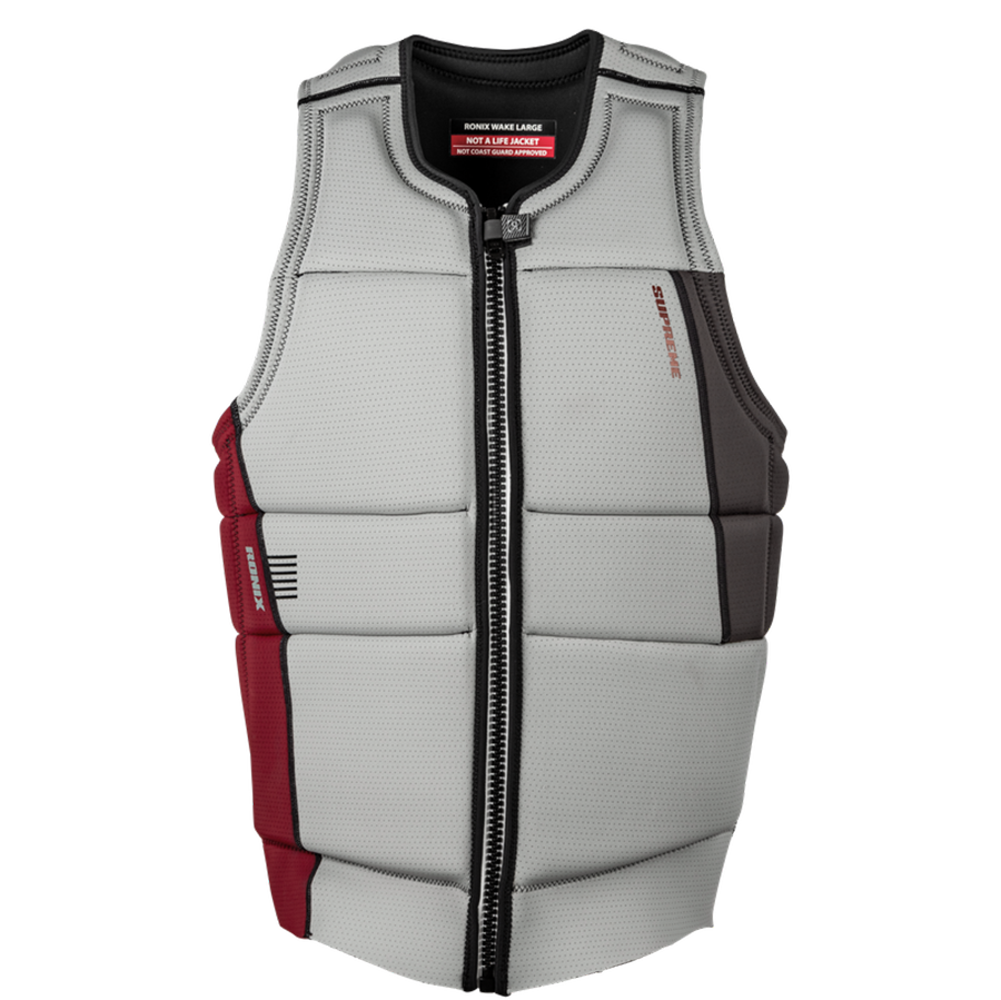 RONIX  Supreme  - CE Approved Impact Vest  - Chalk Grey/Maroon