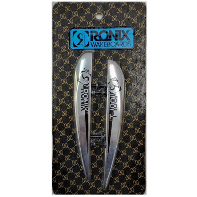 RONIX 1.0 T1001 Aluminum Ramp Fin 2pack Silver