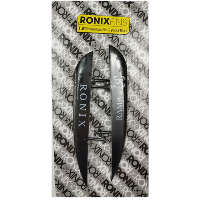 RONIX 1.0in Fiberglass Ramp Fin 2pack Black