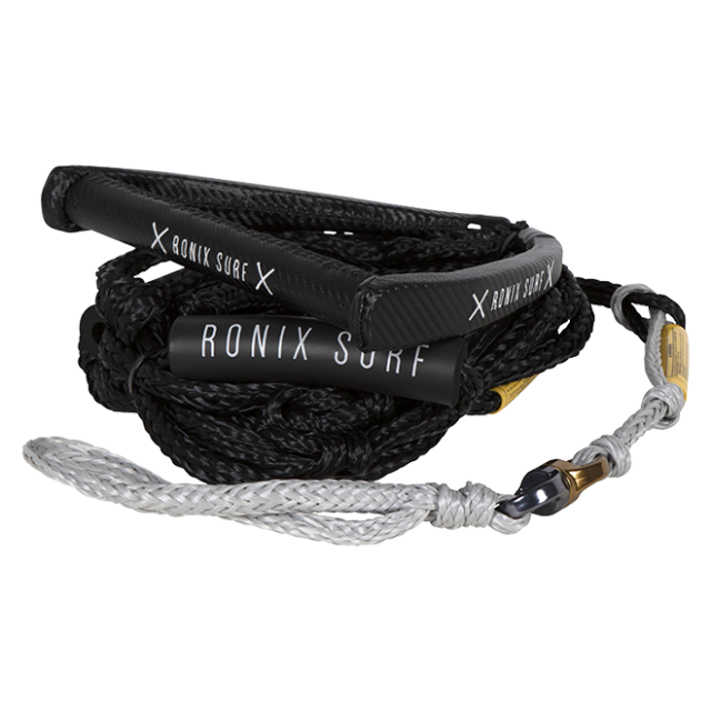 Spinner Synthetic Surf Rope w/11 in. Handle w/ 30ft. 9-Sect. Rope - Carbon
