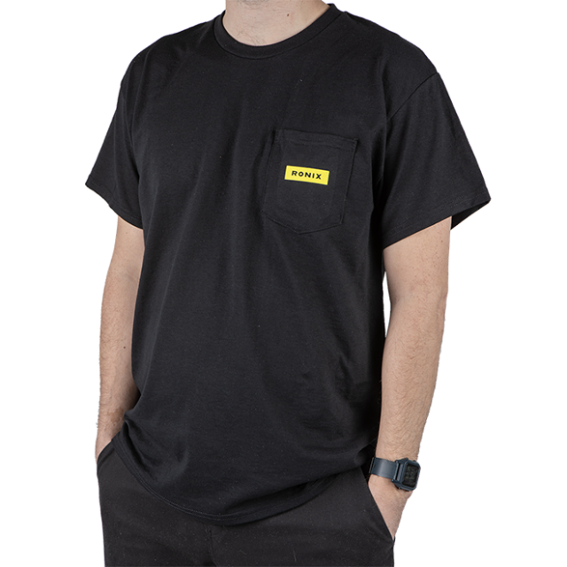 Megacorp - Pocket T-Shirt - Black / Yellow