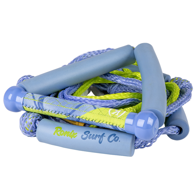 RONIX Women's Bungee Surf Rope w/10 in. Handle - 25ft. 4-Sect. Rope - Lavender