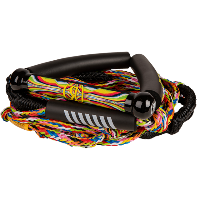 Bungee Surf Rope w/10 in. Handle Hide Grip - 25ft. 5-Sect. Rope - Prism
