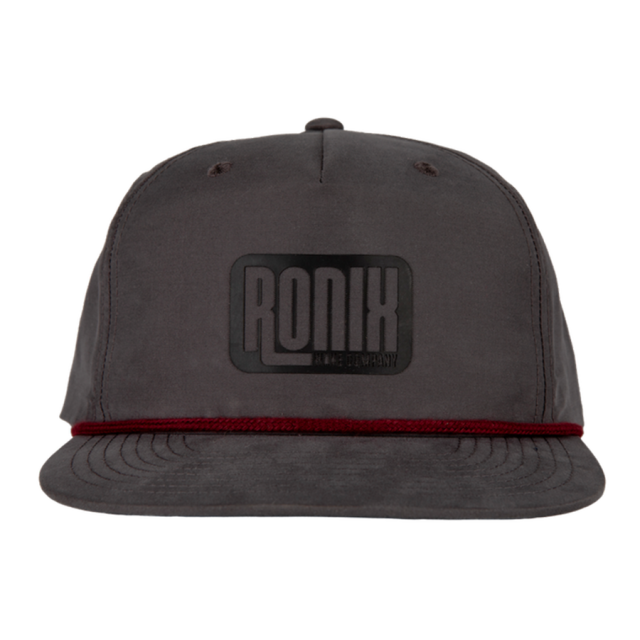 RONIX  Genisis - 5-Panel W/ Rope Hat - Snapback - Charcoal / Maroon