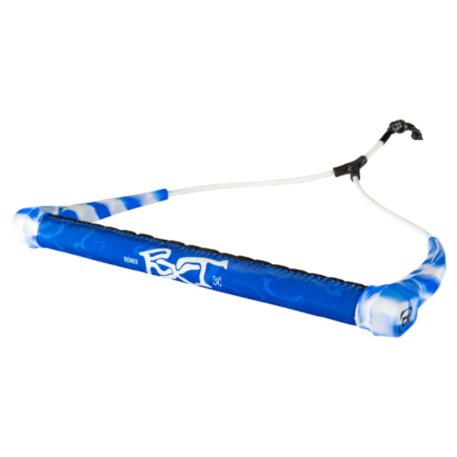 RONIX  RXT - Dyneema BarLock Handle - Lycra/Hide Grip 1.3 in. Dia. - White / Blue