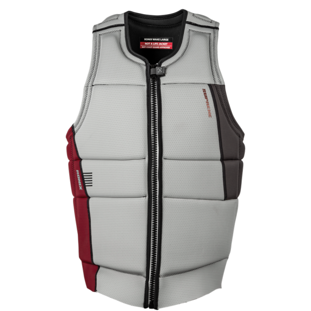 RONIX  Supreme  - CE Approved Impact Vest  - Chalk Grey/Maroon