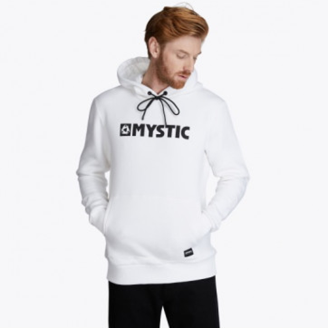 MYSTIC  Brand Hood Sweat White