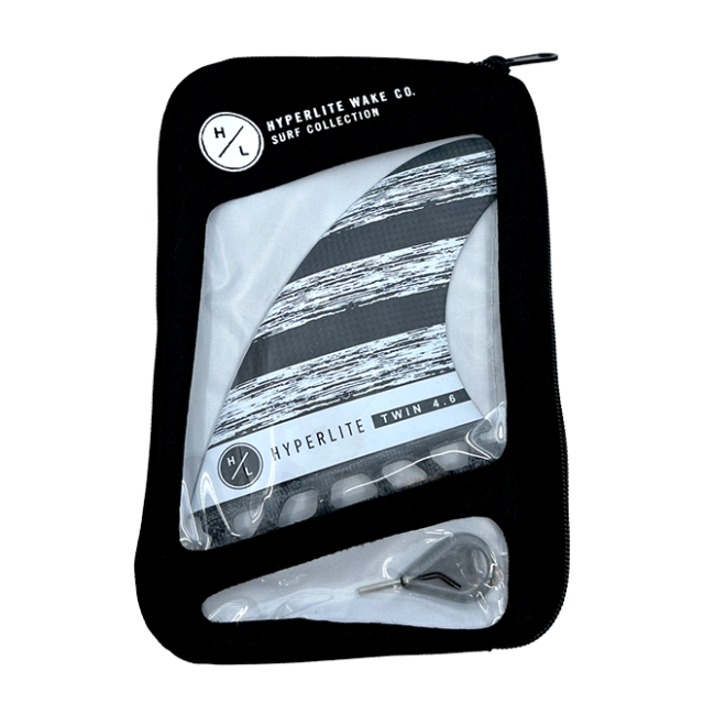 HYPERLITE  4.6″ CARBON TWIN FIN SET