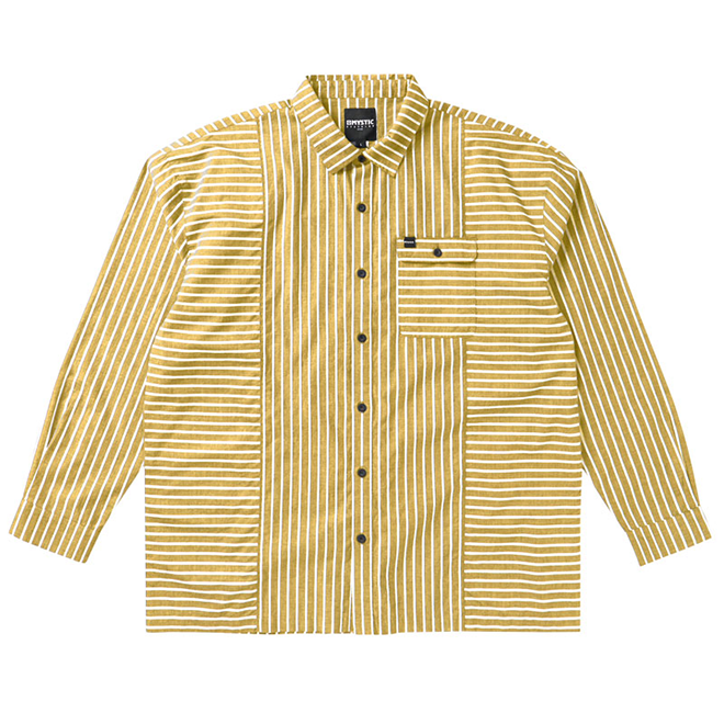 MYSTIC The Stripe Oversize Shirt L