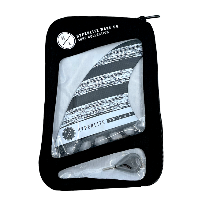 HYPERLITE  4.6″ CARBON TWIN FIN SET