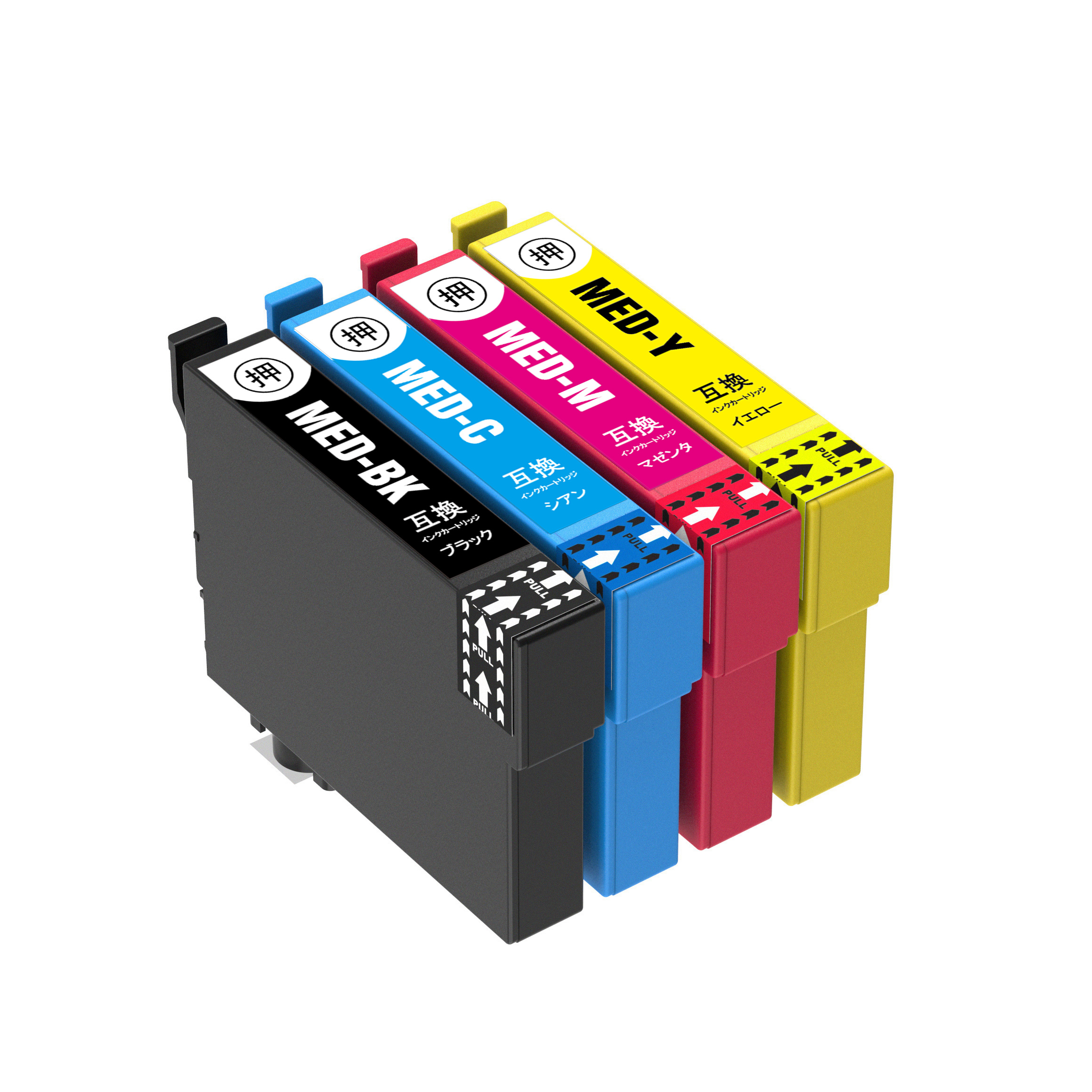 EPSON エプソン 互換インクカートリッジ MED-4CL (メダマヤキ インク) 4色パック