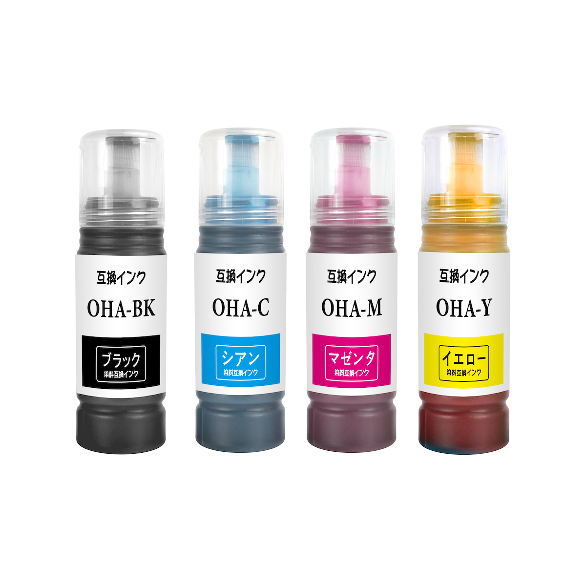 EPSON (エプソン) 互換インクボトル OHA-4CL (オハジキ インク) 4色パック