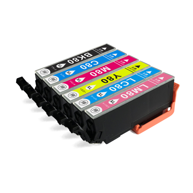 エプソン 互換インク IC6CL80L 6色パック増量