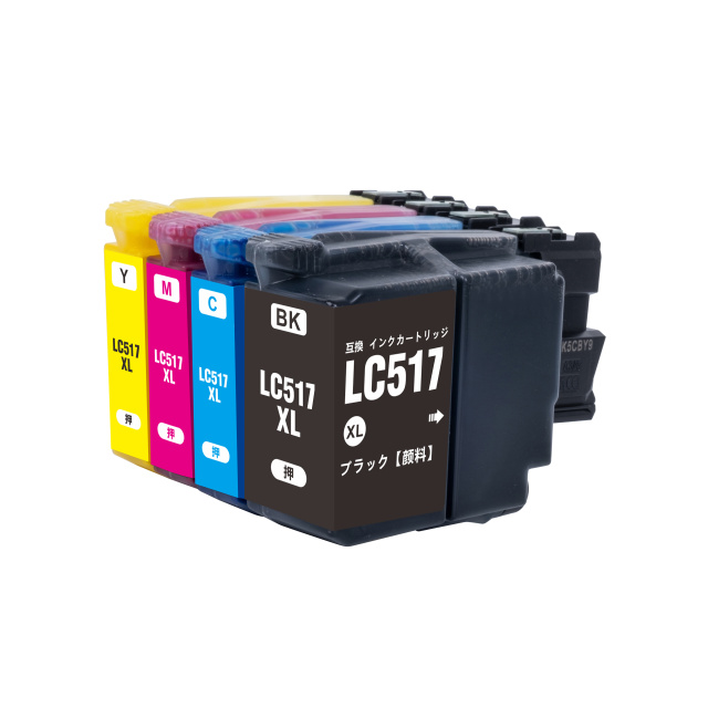 ブラザー 互換インク LC517XL-4PK 4色パック大容量(顔料)