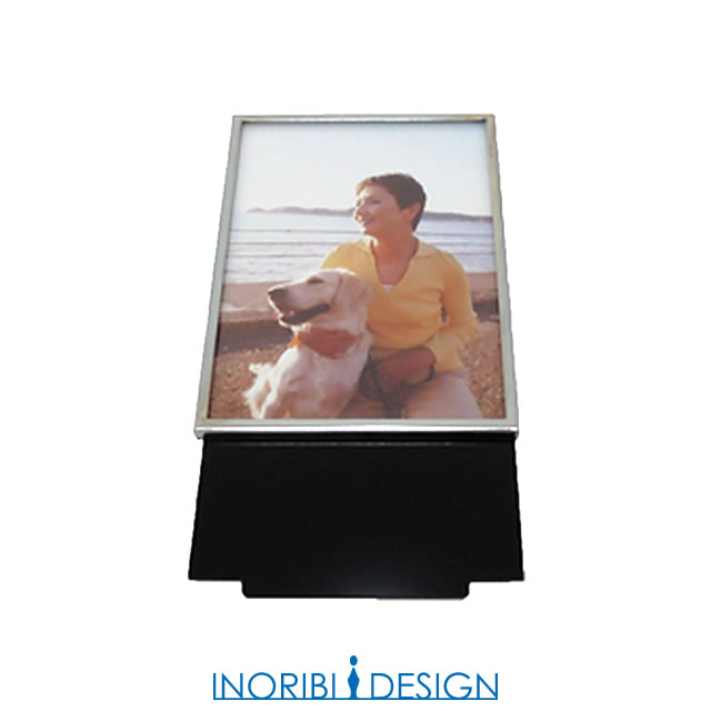 小さなデザイン仏壇　【PULEA（ピュレア）】用　写真フレームセット　黒