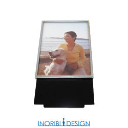 小さなデザイン仏壇　【PULEA（ピュレア）】用　写真フレームセット　黒