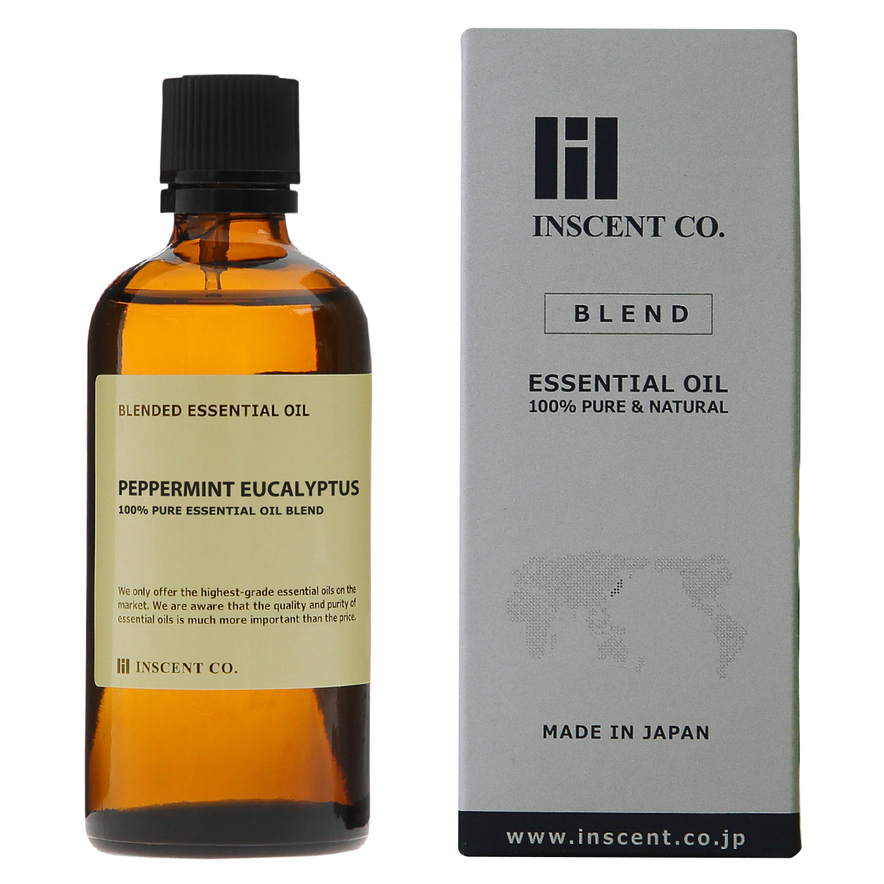 ブレンド ペパーミントユーカリ 100ml インセント エッセンシャルオイル 精油