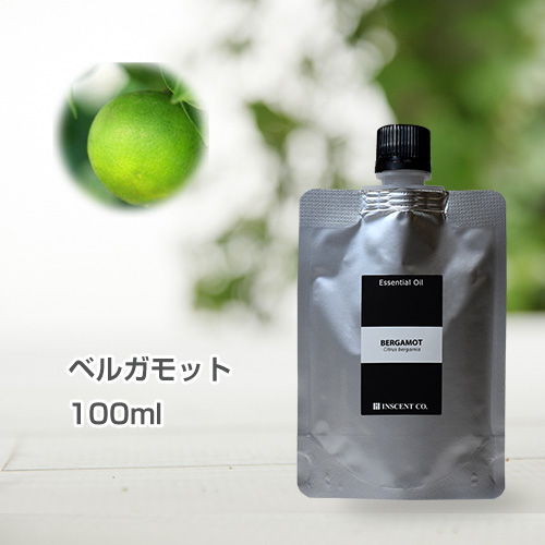 ベルガモット 100ml (詰替用/アルミパック) インセント エッセンシャルオイル 精油